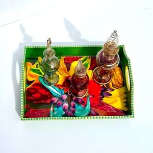 Colorful Floral Decorative Tray